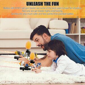 Electric Gel Ball Blaster M1911 Splatter Ball Blaster Automatic, Shoots Eco-Frie